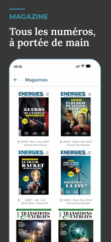 Transitions Energies iPhone screenshot