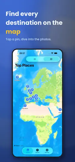 Captura de pantalla de Photo Geographic en iPhone 2
