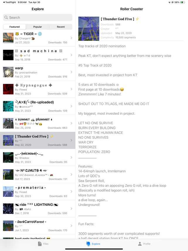 AirCoaster Screenshot