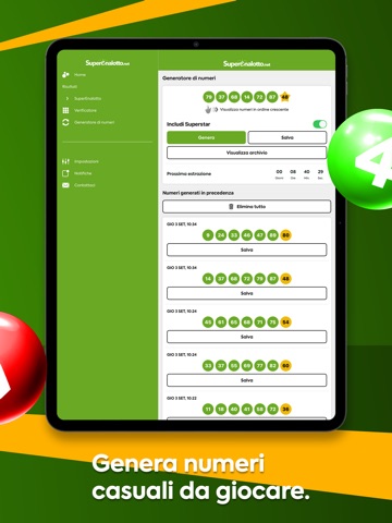 SuperEnalotto Estrazioni iPad screenshot 5