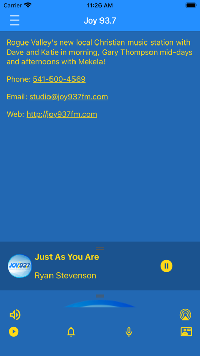 Joy 93.7 Screenshot