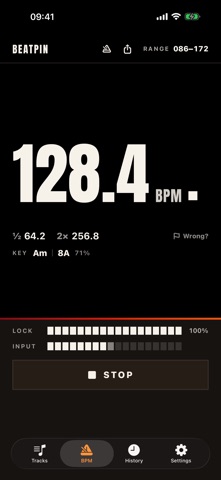 Beatpin – Live BPM Counter screenshot
