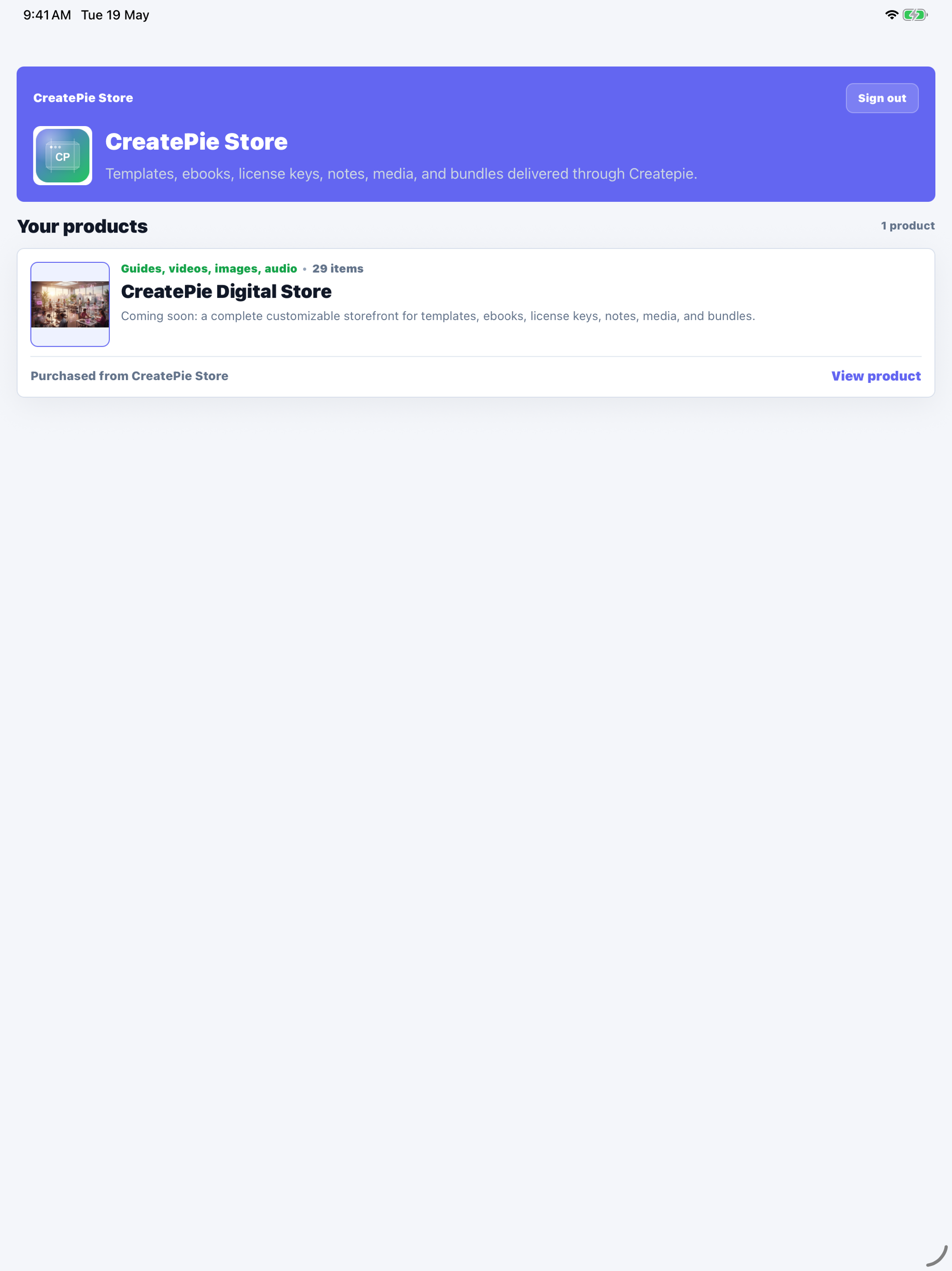 Createpie Store