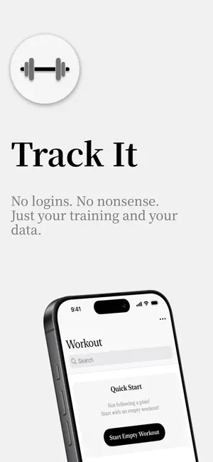 Track It - Training Journal screenshot 1