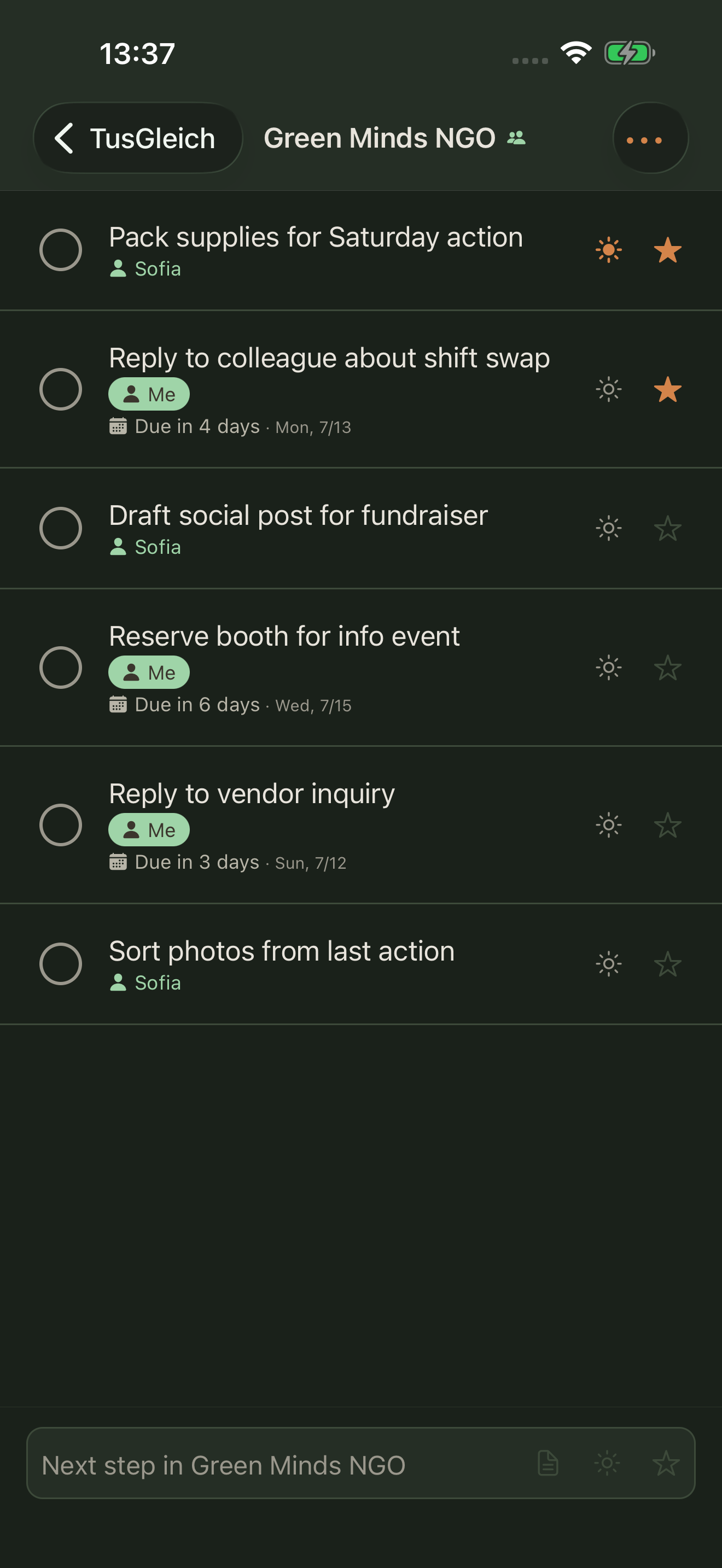 TusGleich screenshot 3