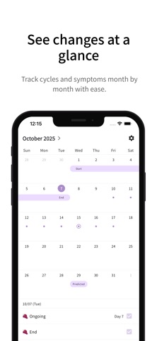 Simple Period Tracker - Cherri Screenshot 8 of 10