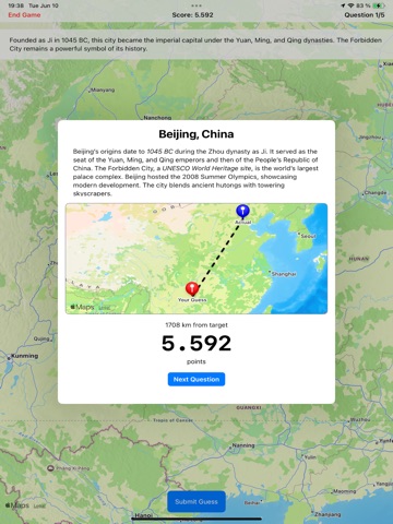 MapsterMind! iPad screenshot