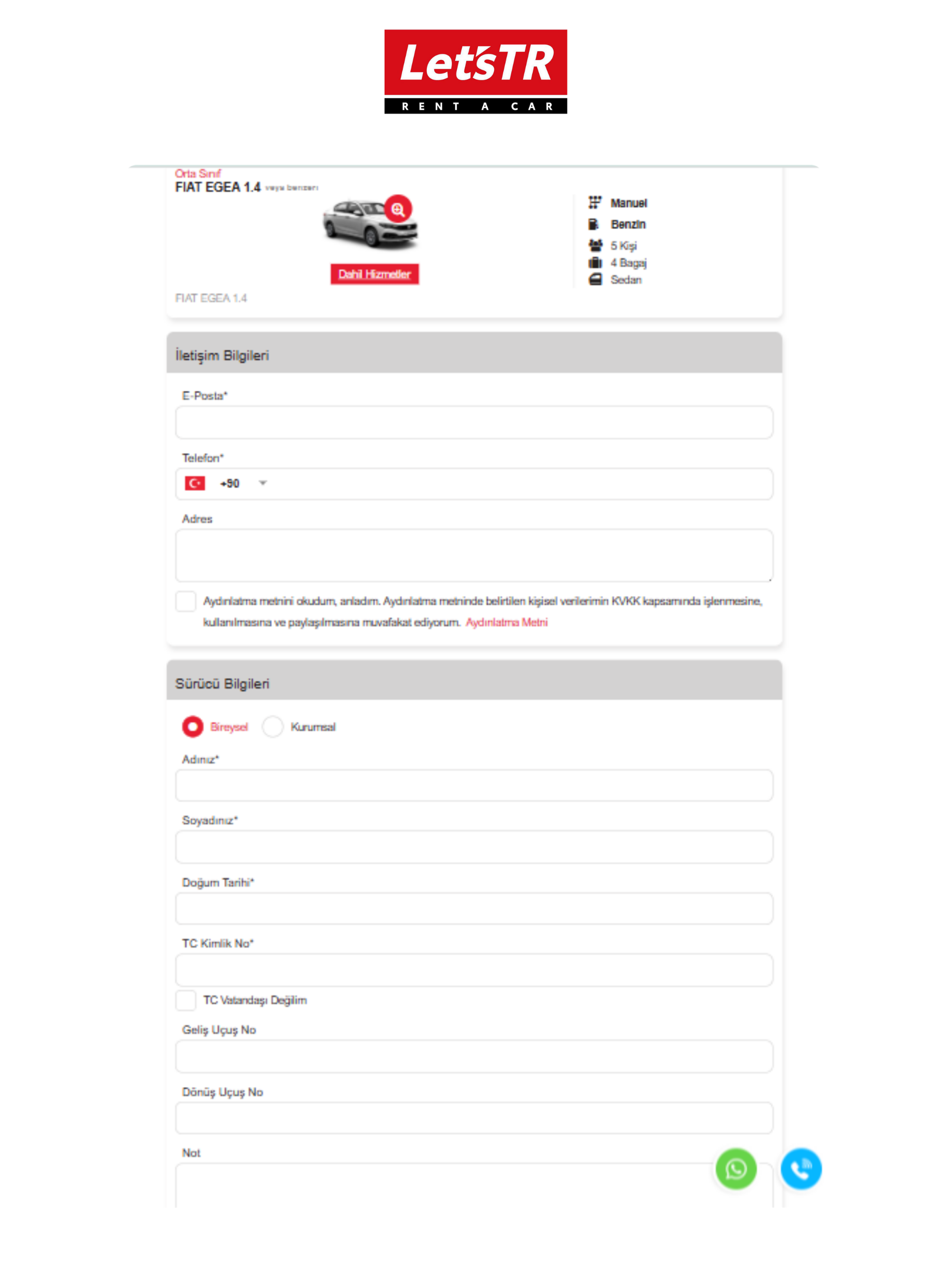 LetsTR Rent a Car screenshot 7