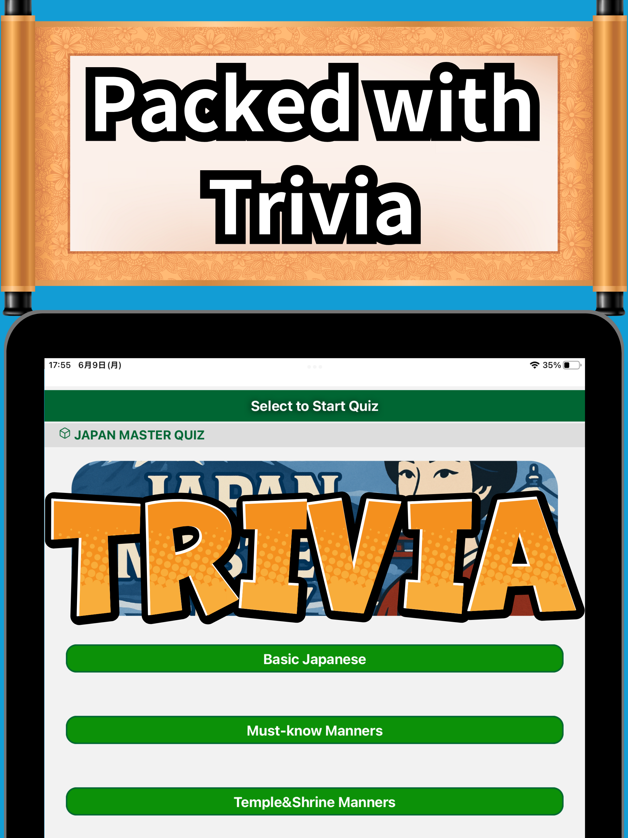 JAPAN MASTER Travel Quiz Game