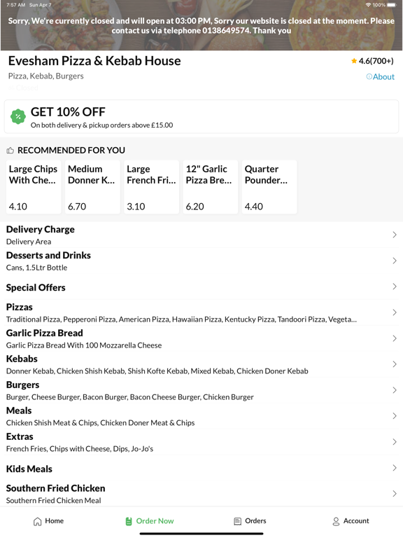 Screenshot #6 pour Evesham Pizza And Kebab House