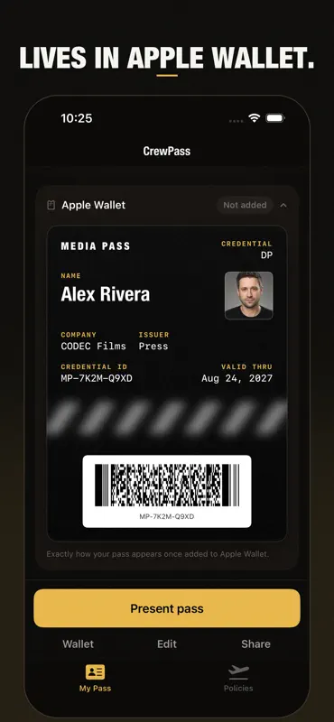 CrewPass — Film Crew ID screenshot 4 of 8