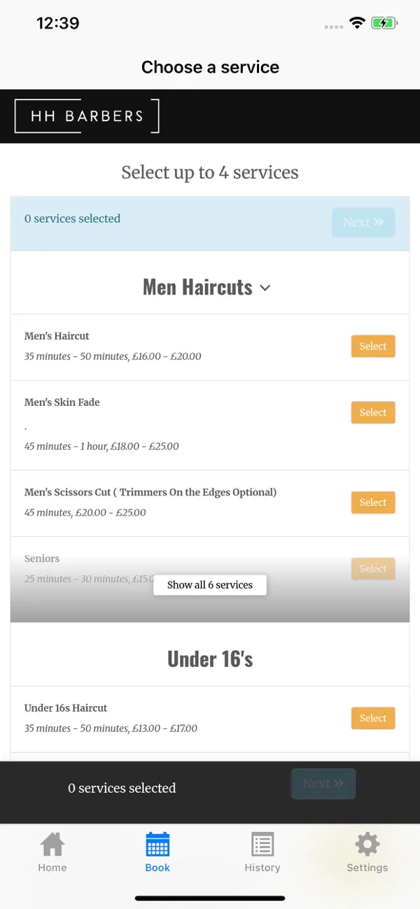 Screenshot #3 pour HH Barbers