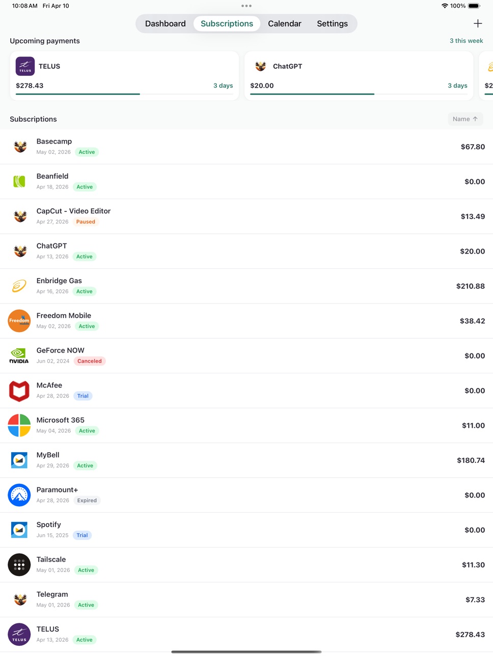 iPad screenshot