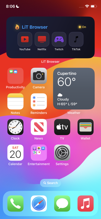 LiT Browser - Keep Awake Screenshot 1 of 9