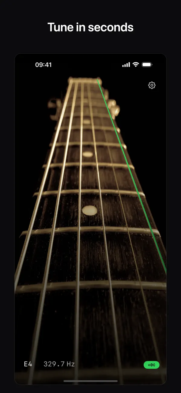 Screenshot #1 pour Standard Guitar Tuner