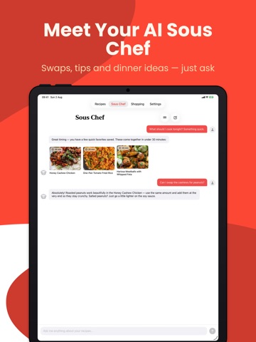 Video to Recipe AI: ReelMeal iPad screenshot