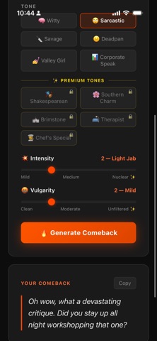 Scorched Earth Comebacks Screenshot 1 of 3
