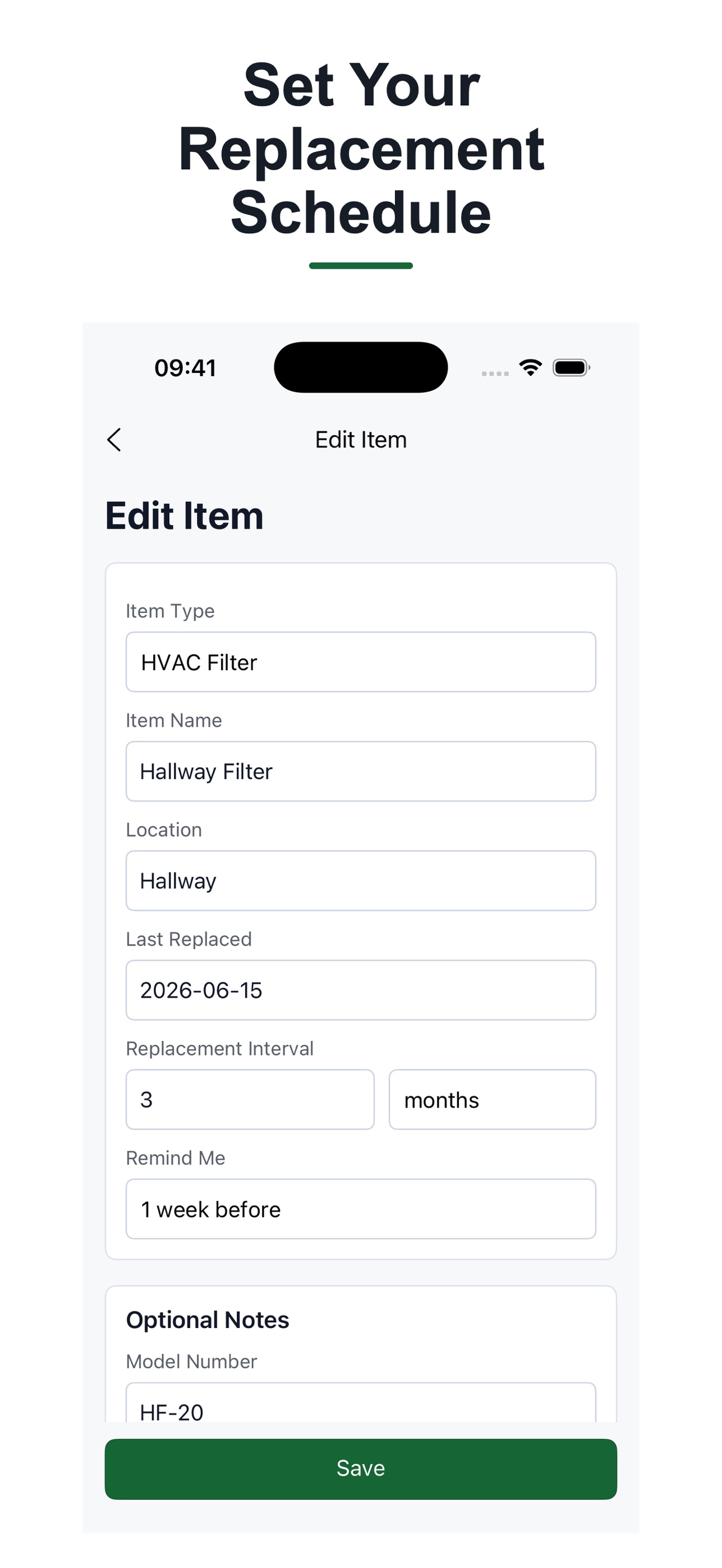 Screenshot 3 of Home Filter Reminder