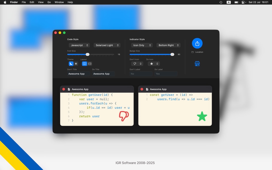 #2. Bifcode (macOS) Által: Vitalii Parovishnyk