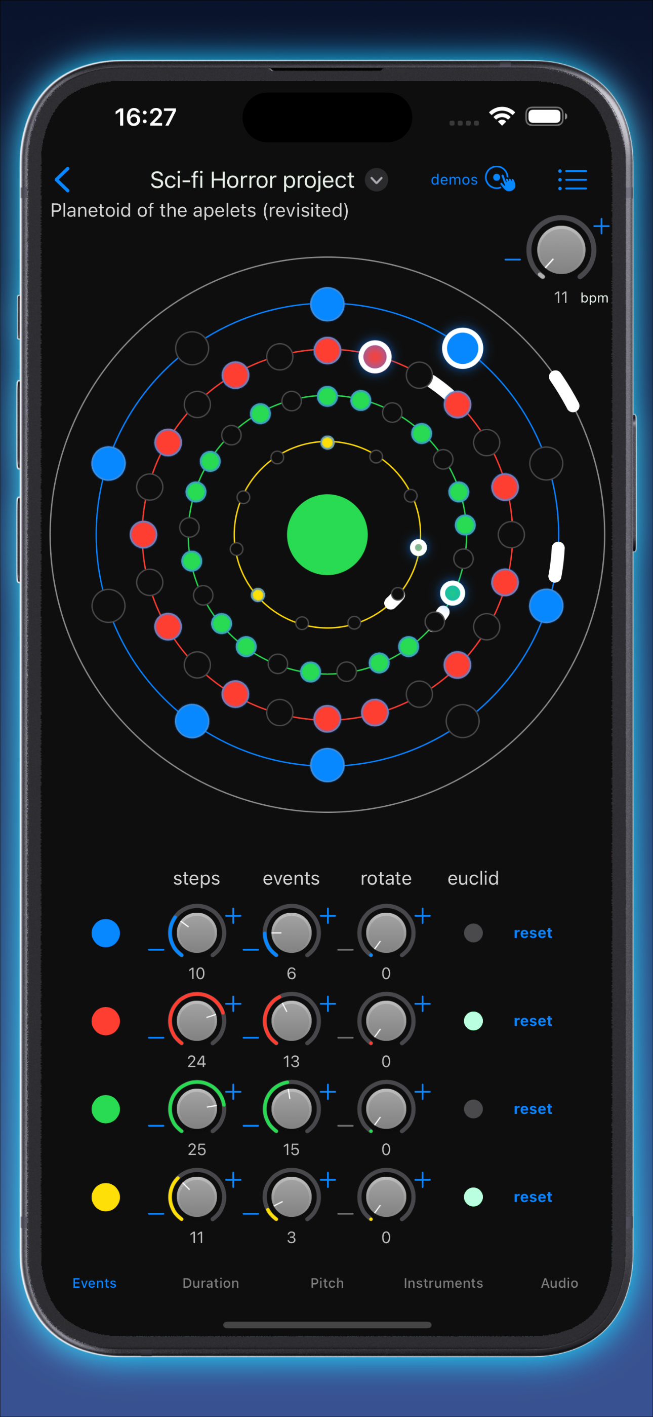 Wurlygig – Euclidean sequencer