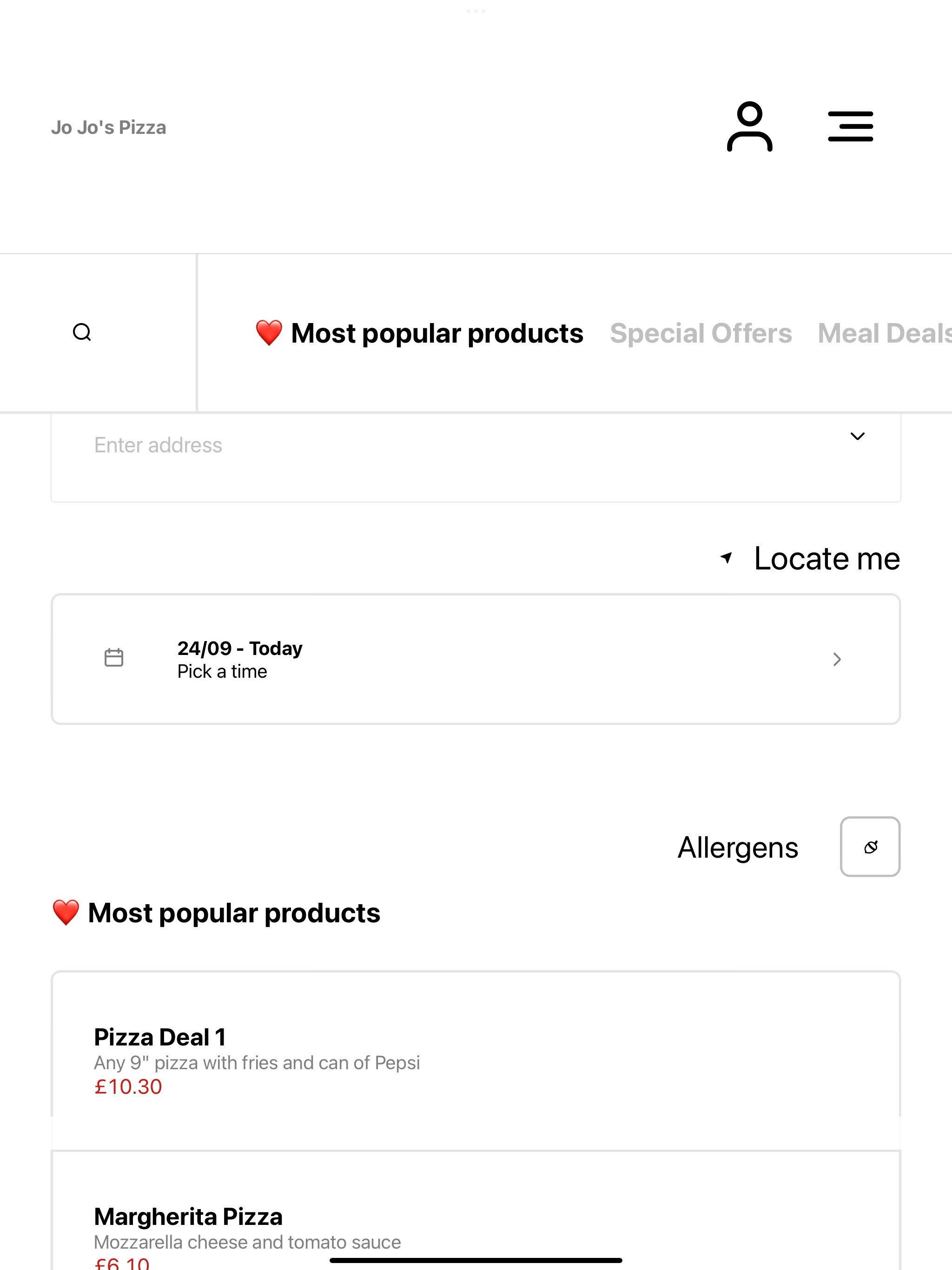Jo Jo's Pizza UK screenshot 7