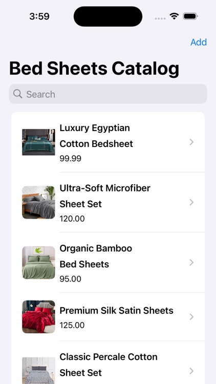 Bed Sheets Shop Catalog