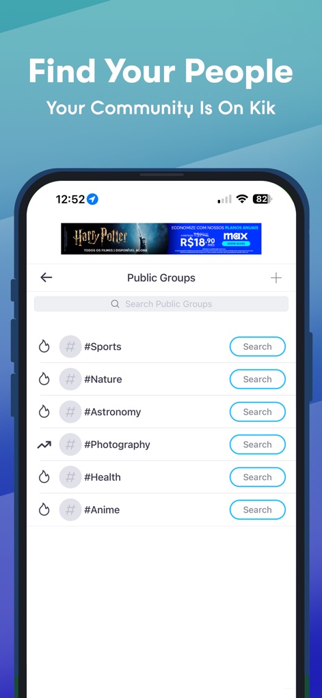 Kik Messaging & Chat App - Explore Comunidades Diversas