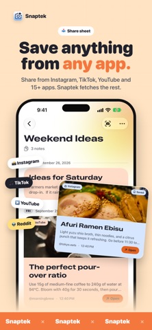 Snaptek - AI Notes & Tracker Screenshot 3 of 10