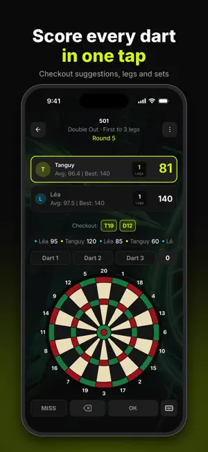Bead: Darts Scorer & Counter screenshot 1