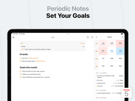 NotePlan - To-Do List & Notes iPad screenshot 8 - Productivity app