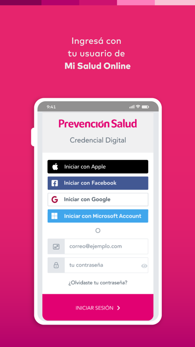Mi Credencial Prevención Salud Screenshot