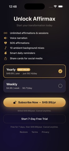 Affirmax: Daily Affirmations screenshot