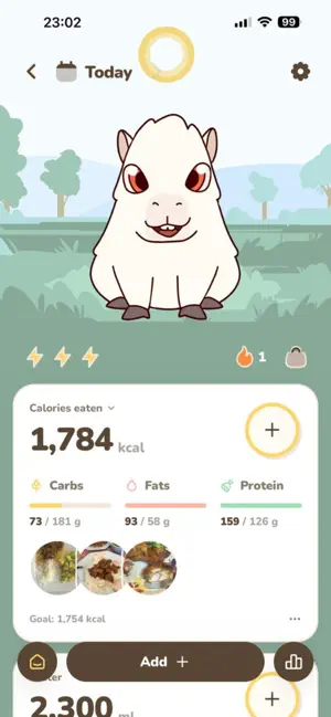 DonCapy: Calorie Tracker screenshot 2