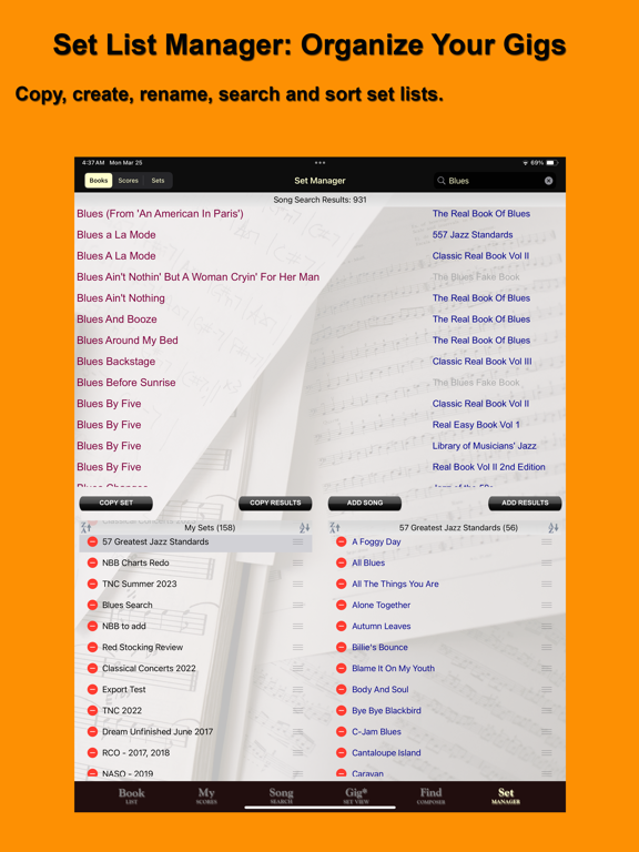 Screenshot #6 pour iGigBook Sheet Music Manager