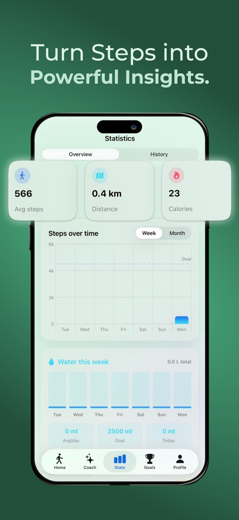 Step Up: Count & Track Steps - Health & Fitness App | MWM