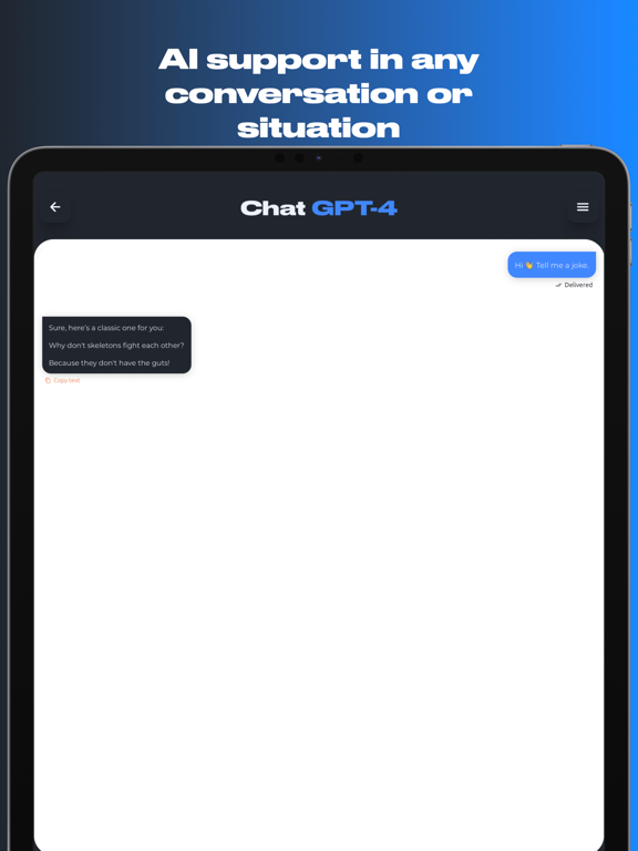 Grace AI iPad screenshot 2 - Productivity app
