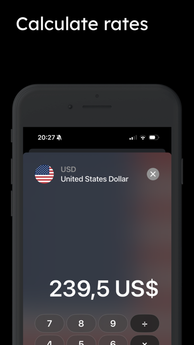 Currency Converter and Rates Screenshot