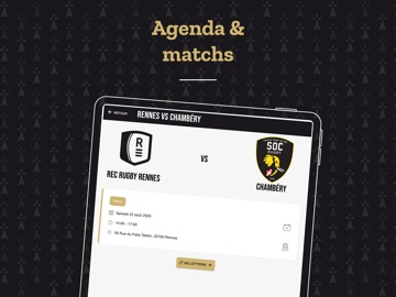 Rennes Rugby Business club iPad screenshot