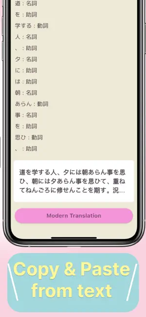 Classical JPN Grammar Camera screenshot 4