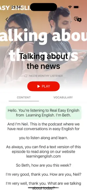 Learning English: Podcast screenshot 3