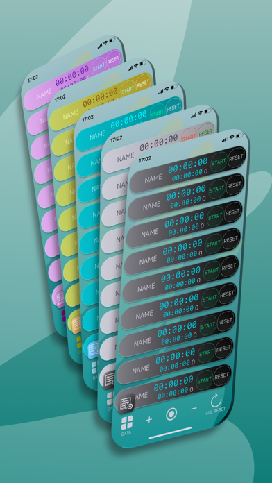 Multi-Timer; Stopwatch & Timer Screenshot