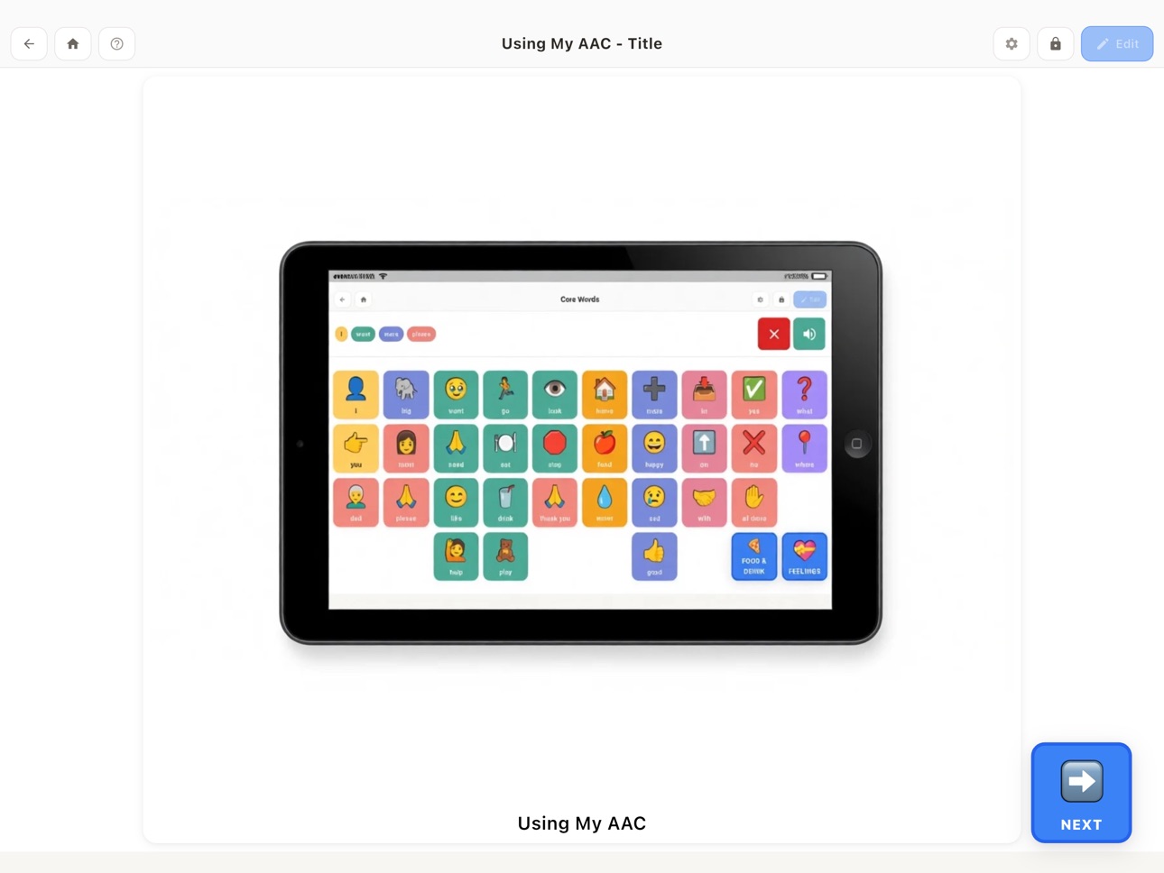 iPad screenshot