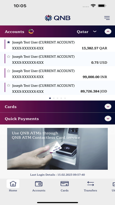 QNB Mobile Screenshot