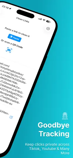 Screenshot von Clean Links: URL-Datenschutz auf dem iPhone 2