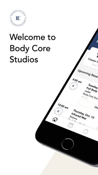 Body Core Studios iPhone screenshot 1 - Health & Fitness app