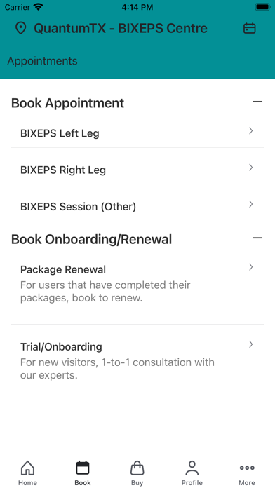 QuantumTX - BIXEPS Centre Screenshot