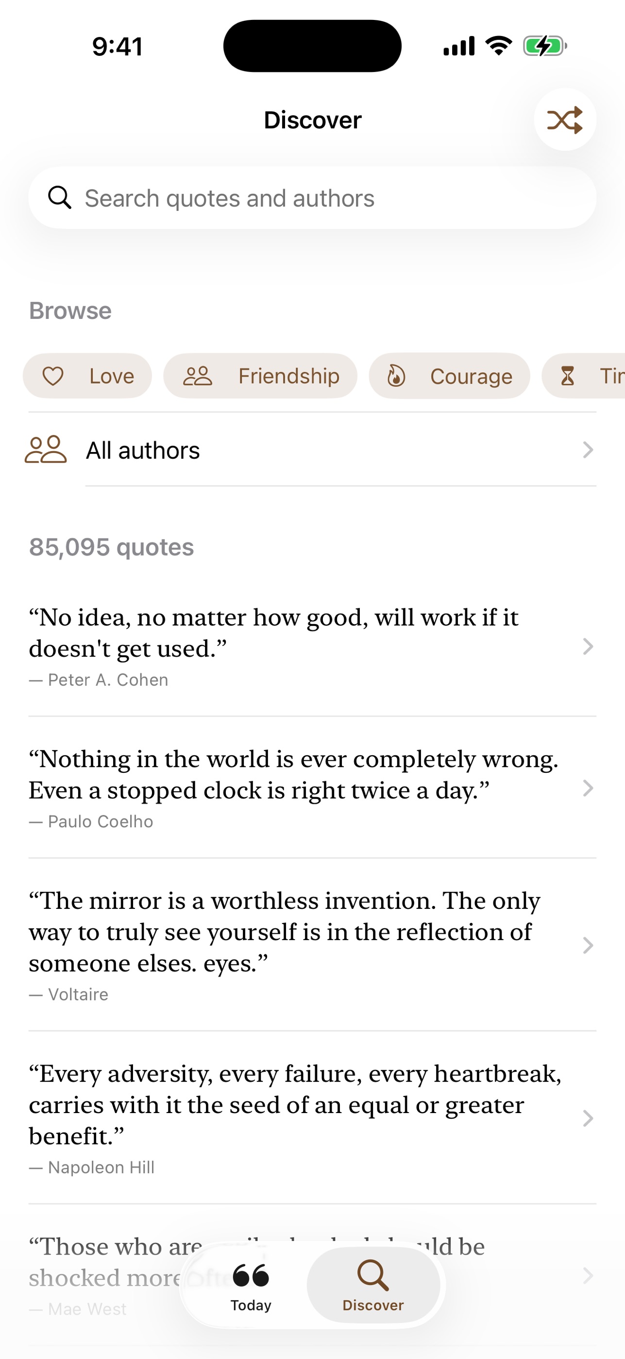 Screenshot 2 of zitate.online