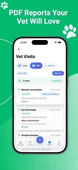 PetHealth: Dog & Cat Tracker screenshot 3