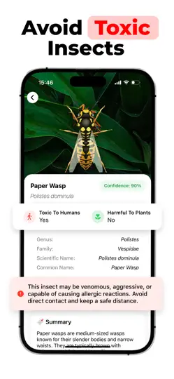 Captura de pantalla de Insect Identifier: Bug Finder en iPhone 2