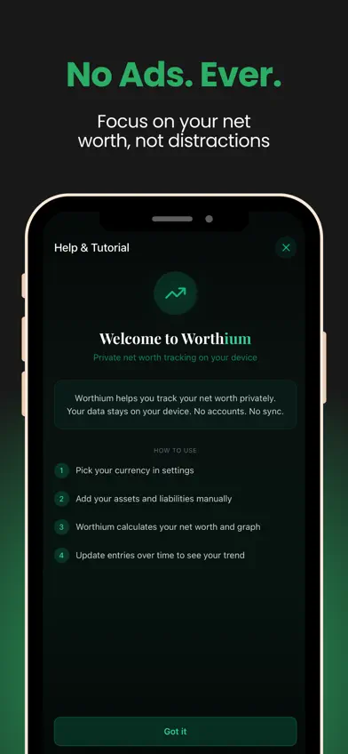 Worthium - Net Worth Tracker screenshot 5